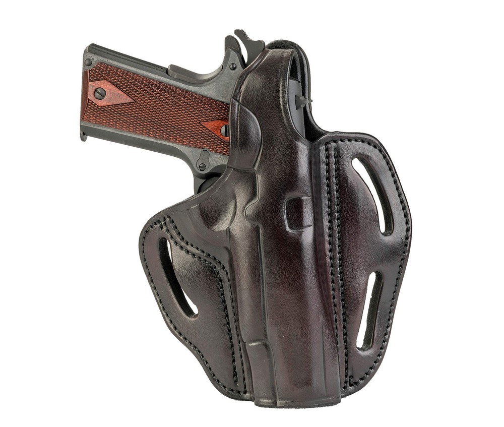 1911 Holster - Thumb Break Leather Holster for Belts - OWB Cocked and Locked ...