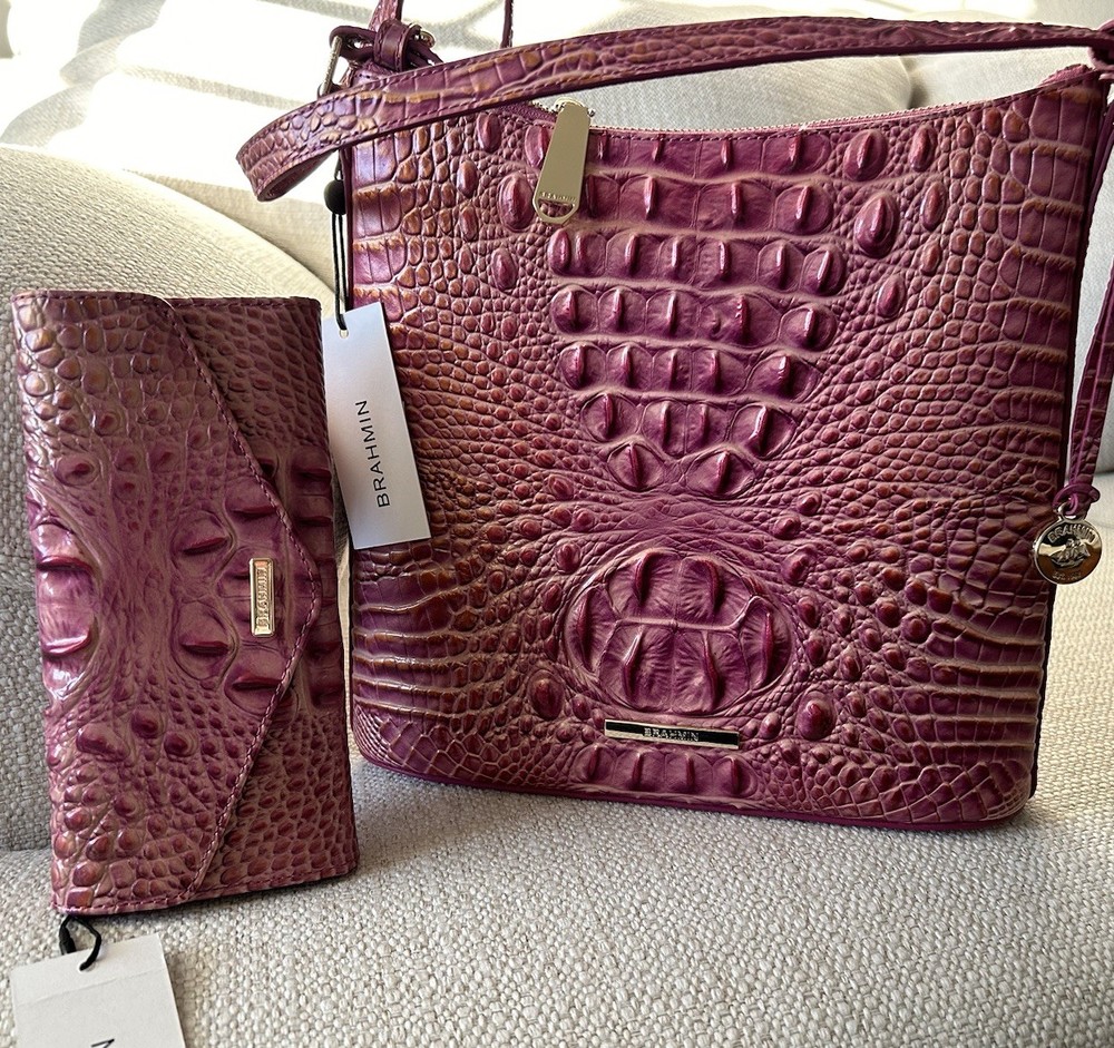 Brahmin Katie & Veronica Wallet Rouge Blush NWT ~The Pretty in Pink Powerhouse