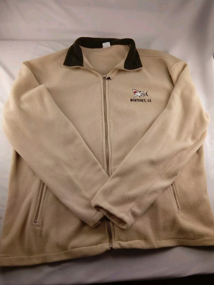 GOGO Sports Mens Lightweight Tan Green Collar Long Sleeve Jacket Size 3XL