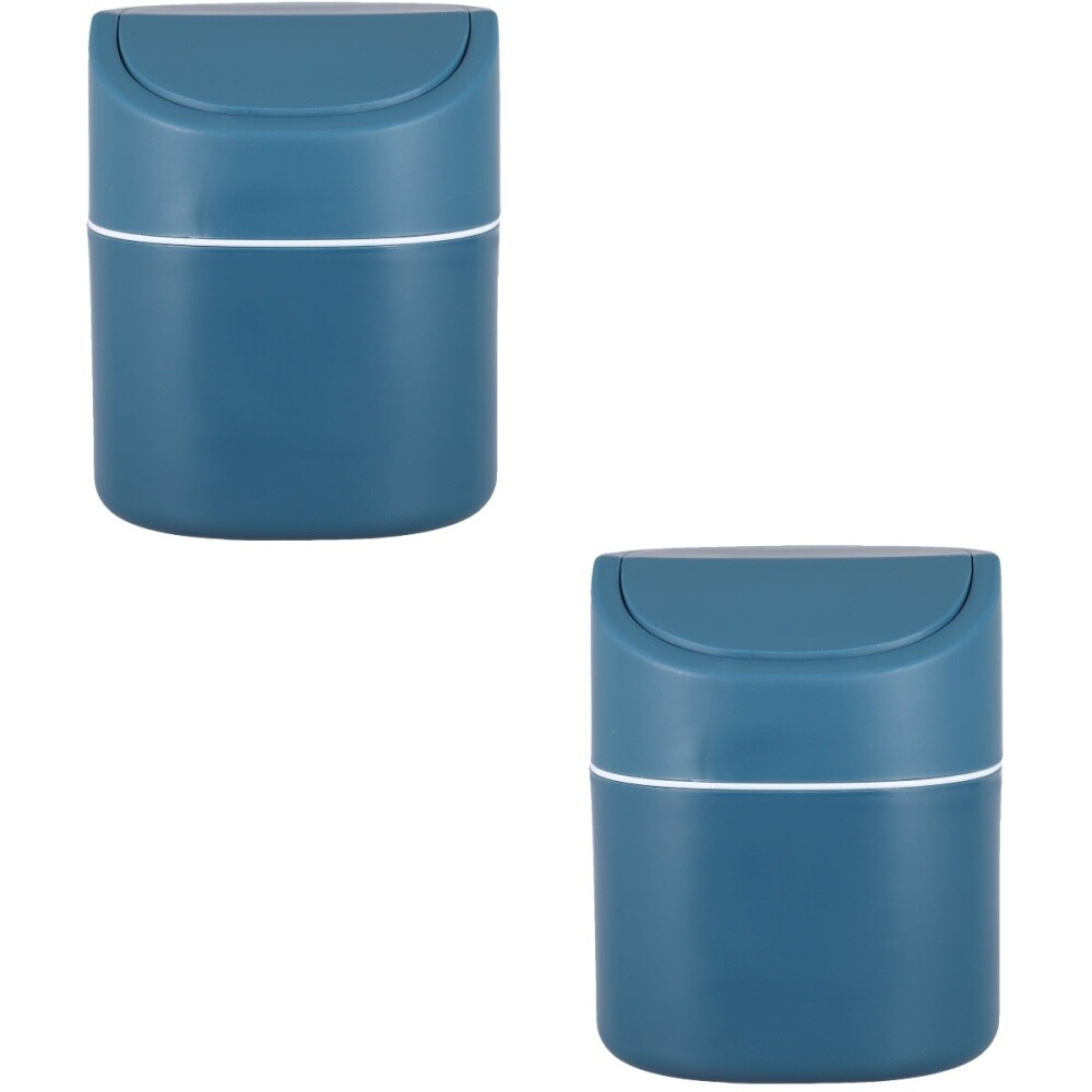 2 Pieces Recycling Bin Desktop Trash Can Laundry Mini Office