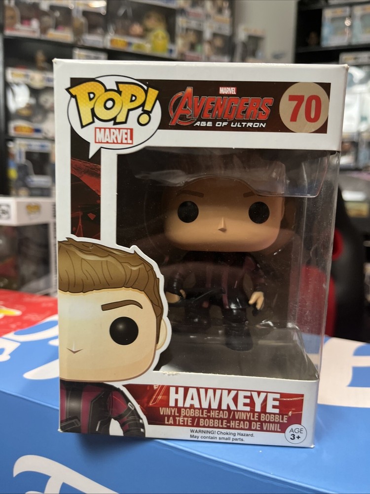 Funko POP Hawkeye Marvel Avengers Age of Ultron Collectible Figure with Box Wear
