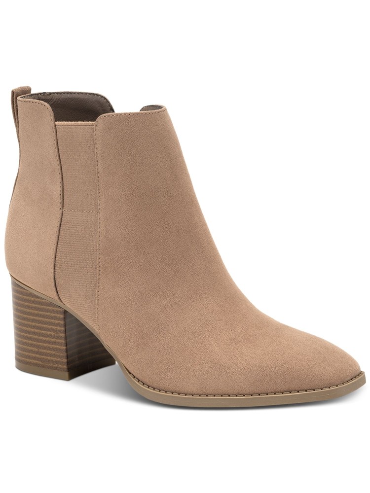 STYLE & COMPANY Womens Beige Goring Aloraa Almond Toe Block Heel Booties 11 M