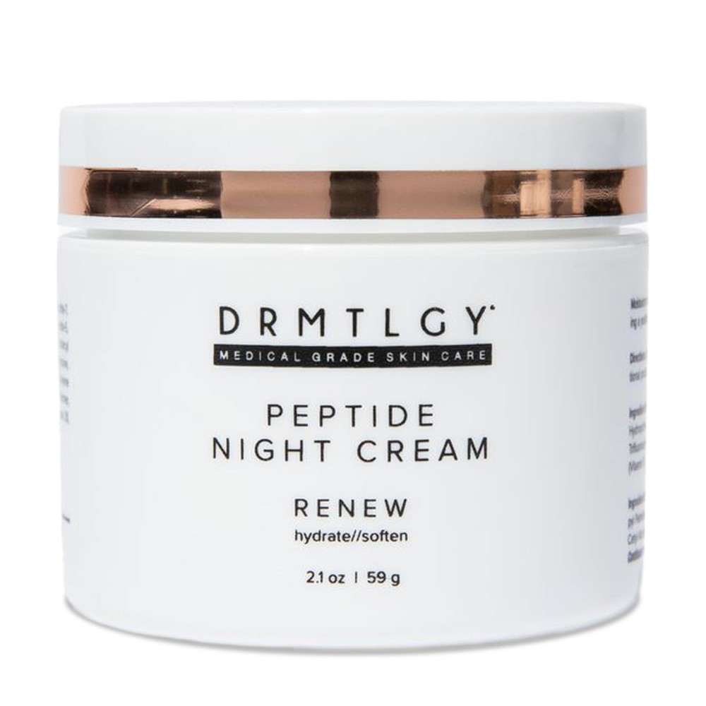 Peptide Night Cream Face Moisturizer. Fragrance Free and Oil Free Hydrating F...