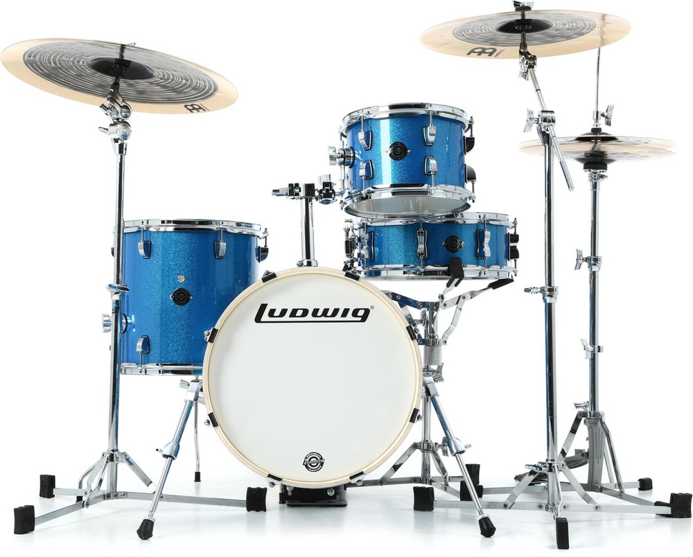 Ludwig Breakbeats 2022 Questlove 4-Piece Shell Pack with Snare Drum in Blue