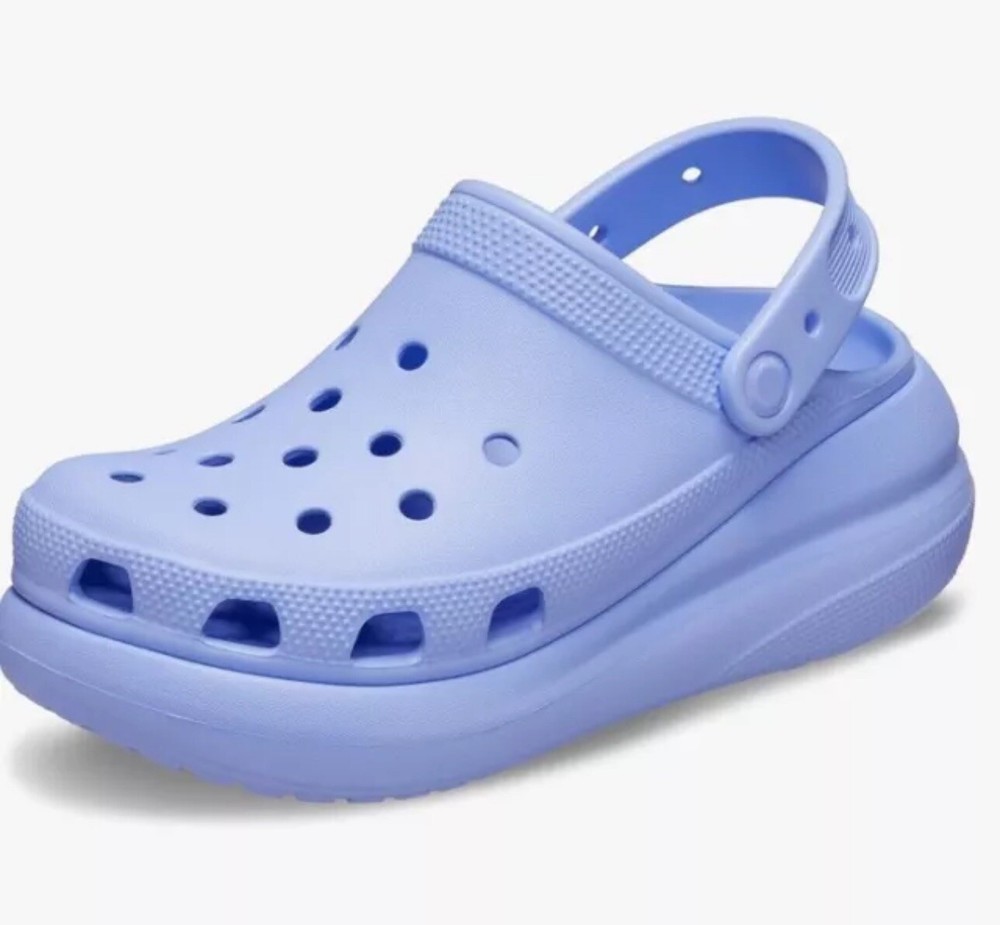 Crocs Classic Mega Crush Clog Purple  lavender Platform Women’s 7 mens 5