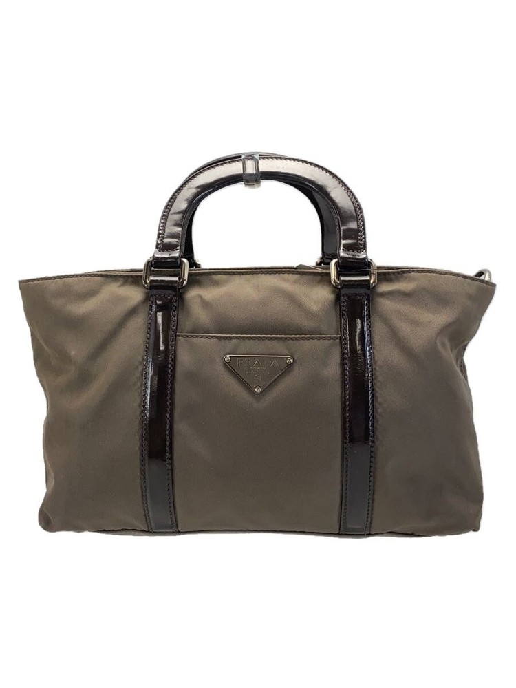 Vintage Prada Nylon Shoulder Bag in Brown BRW