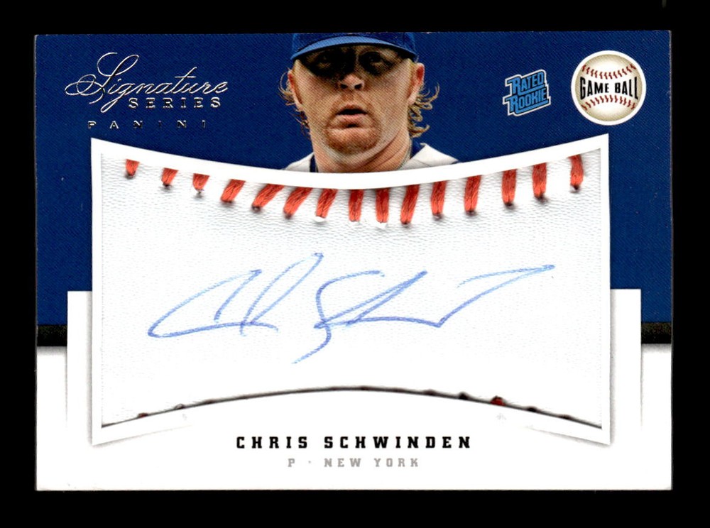 2012 Panini Signature Series #109 Chris Schwinden Rookie Game Ball /299