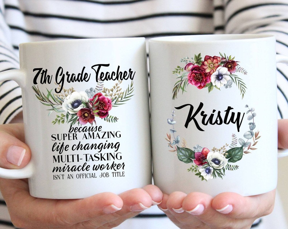 7th Grade Teacher Gift Mug L Seventh Grade Elementary Teacher For Women L Thank