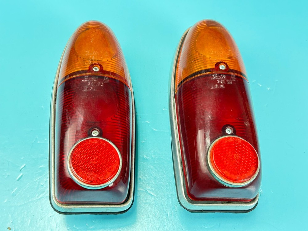 Fiat Topolino Belvedere 500C Bellù Tail Lights Assembly Set with Gasket NOS