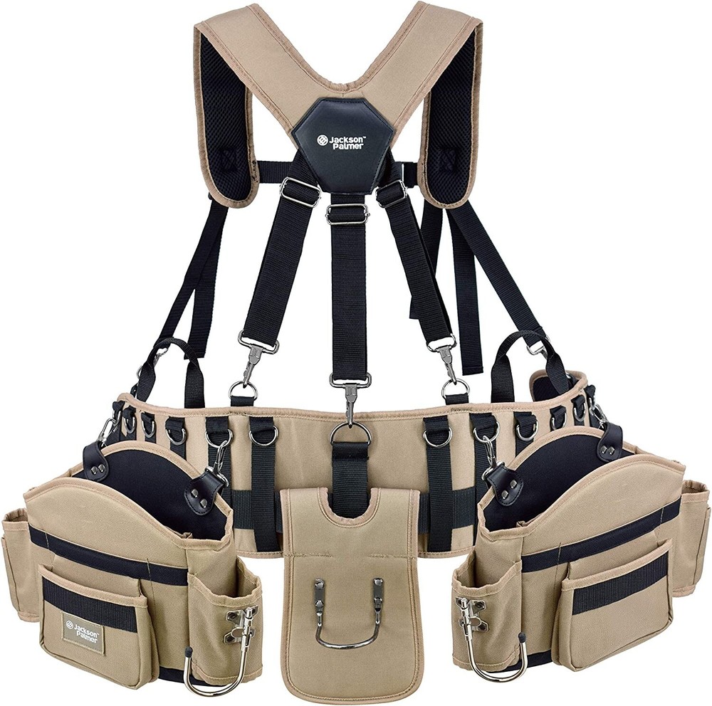Jackson Palmer Professional Comfort-Rig Tool Belt With Suspenders Adjustable