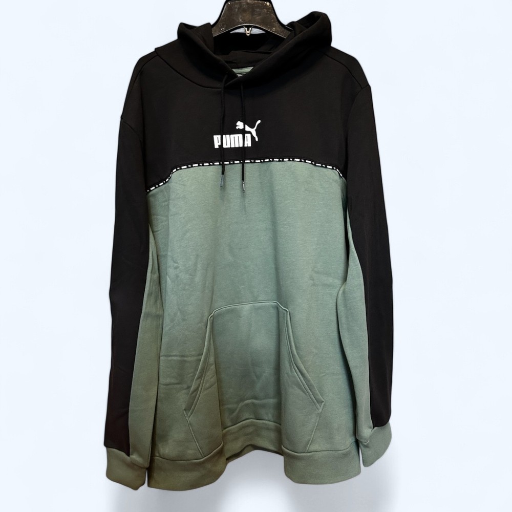 PUMA Essentials Tape Men’s Hoodie Green Size XXL