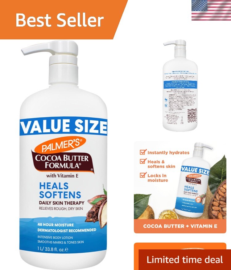 Cocoa Butter Formula Daily Skin Therapy Lotion, 33.8 oz - Luxurious Hydration