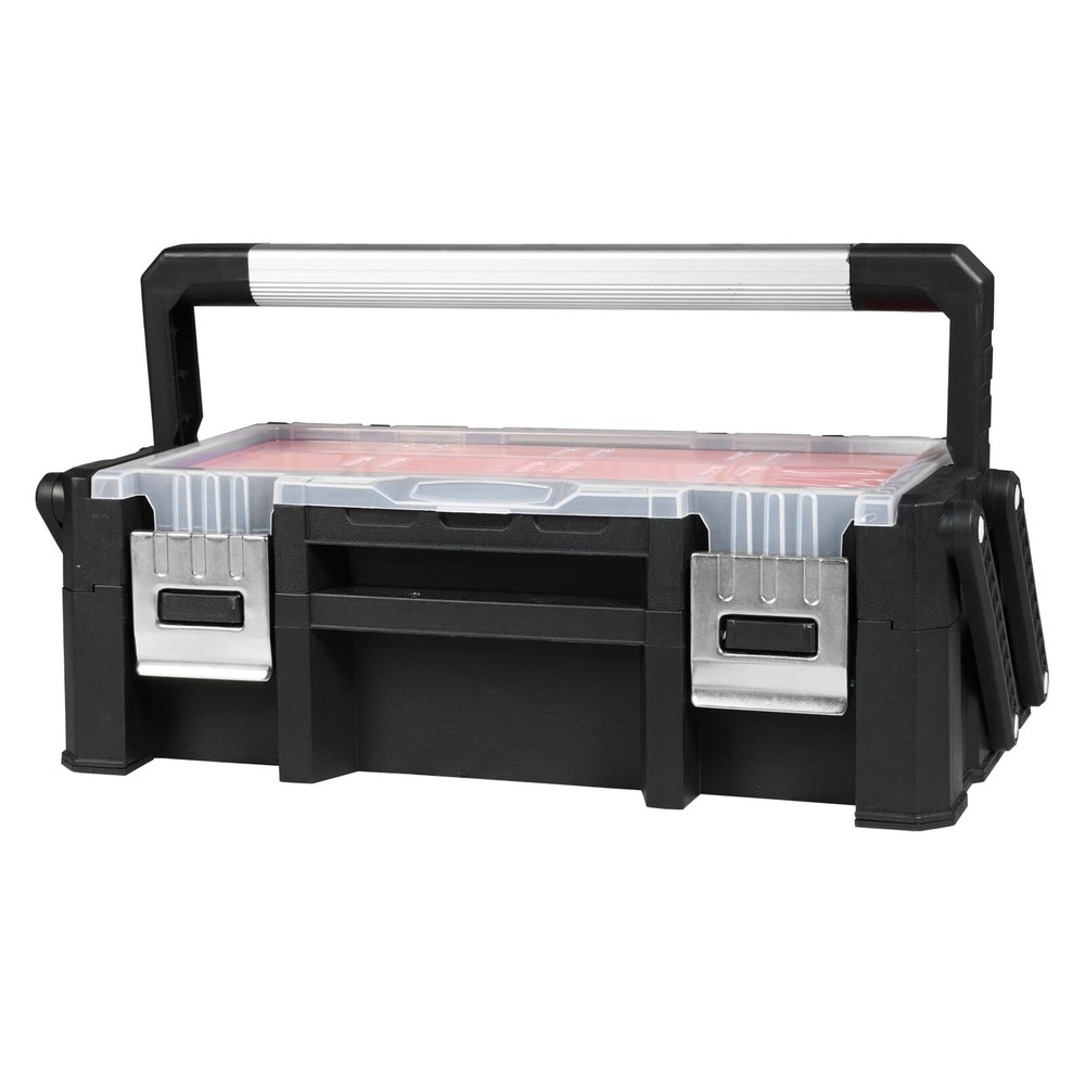 TCE AG2170U Torin Portable Plastic Tool Box Organizer 18 Inch Cantilever Tool...