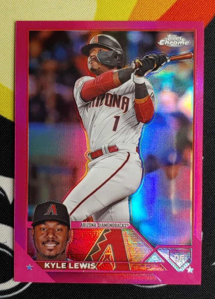 Kyle Lewis 2023 Topps Chrome Update Magenta Refractor /399-D'Backs