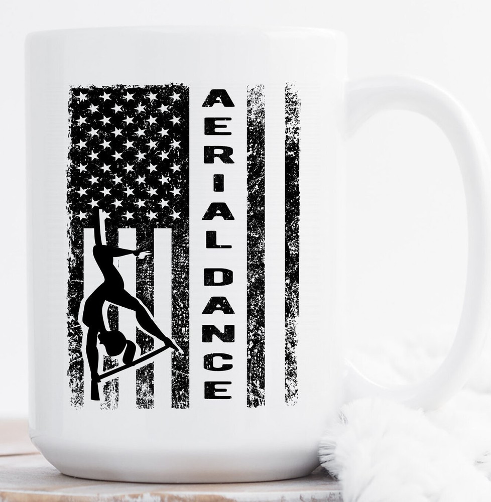 Aerial Dance Flag Mug for Acrobatic Dancers and Aerialists Gift
