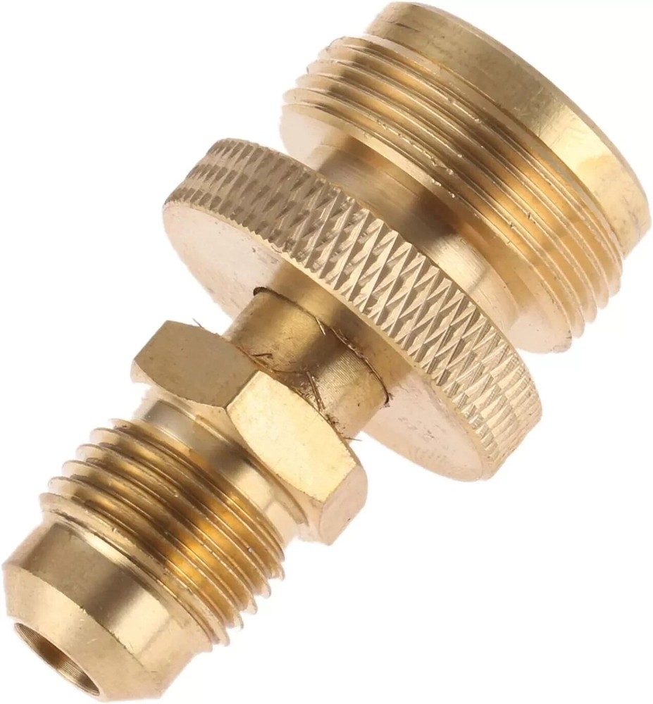 1lb Propane Tank Canister Regulator Adapter Connection To 3/8ย Male Flare 5/8