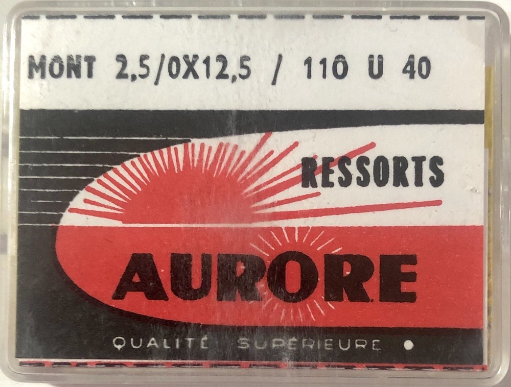 1X=1 Mainspring 1.10 X 0.14 Ø 12 Watch Spring 110 U 40 - 2.5 / 0 X 12.5