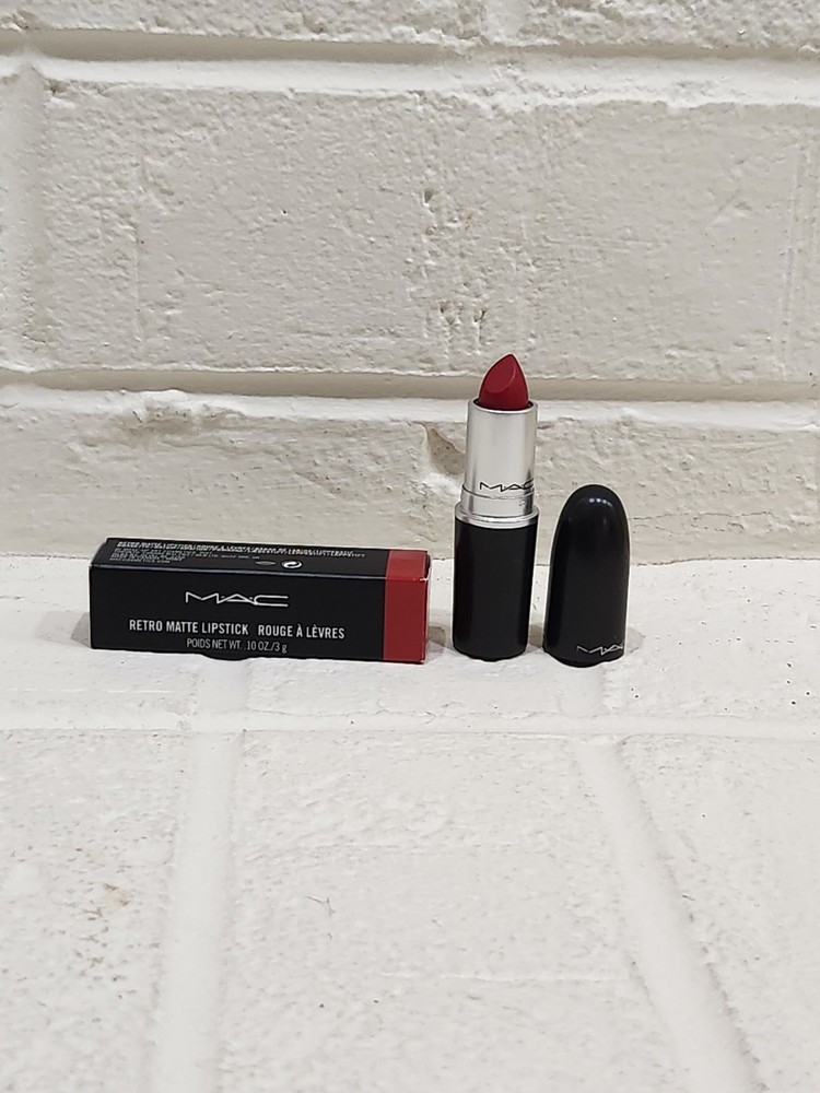 MAC Retro Matte Lipstick 707 RUBY WOO Red - 0.1 oz / 3 g NWB