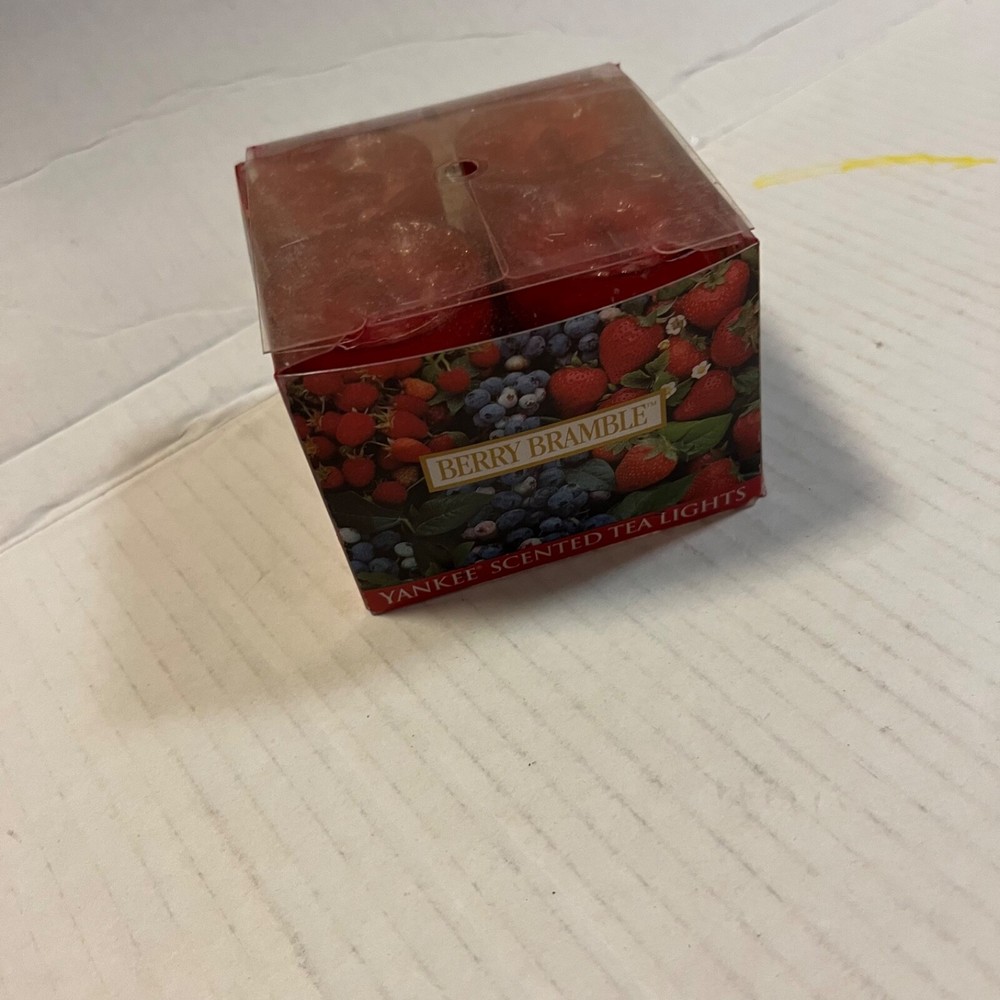 Yankee Candle Berry Bramble Scented Tea Lights Box of 12 Rare Discontinued