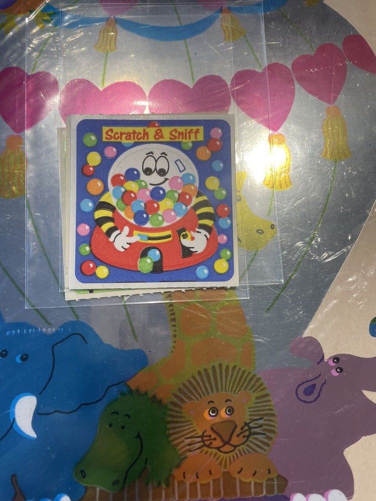 Vintage Sandylion Scratch and Sniff Sticker - Bubblegum!