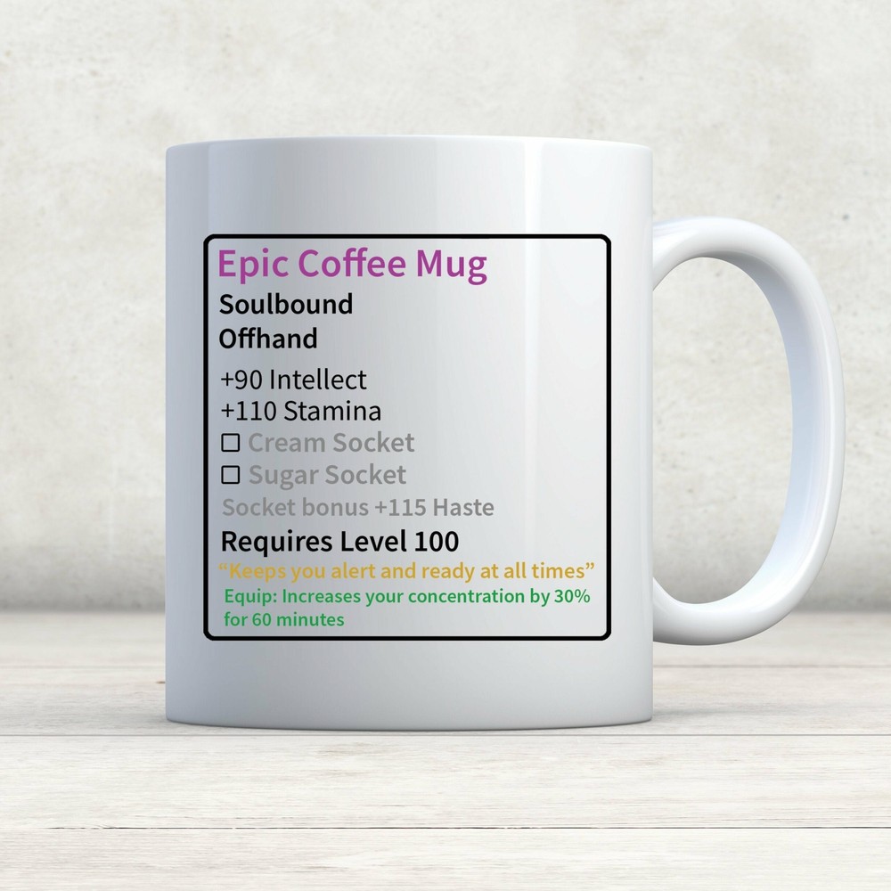 Mmo Mug Rpg Mug Gamer Coffee Mug Funny Epic Coffee Mug Gaming Mug Gifts