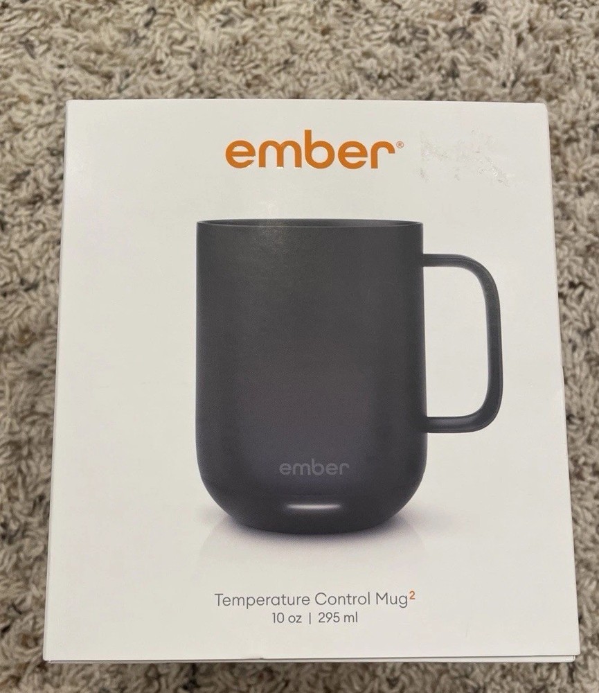 Ember Smart Mug 2 - 10 oz Black Temperature Control Travel Mug  