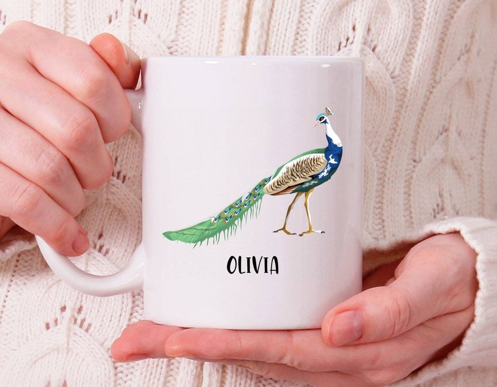 Personalized Peacock Mug Peacock Gift Peacock Cup Peacock Christmas Gifts