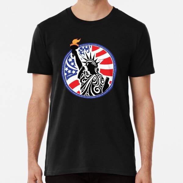 Lady Liberty Premium Awesome Design For Men Women T-Shirt S-5XL