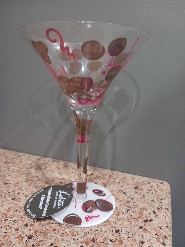 Lolita Love MY Martini Chocolate Covered Cherries in Glass