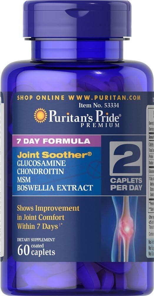 Puritan's Pride 7 Day Formula Glucosamine, Chondroitin, MSM & Boswellia 60 Count-image