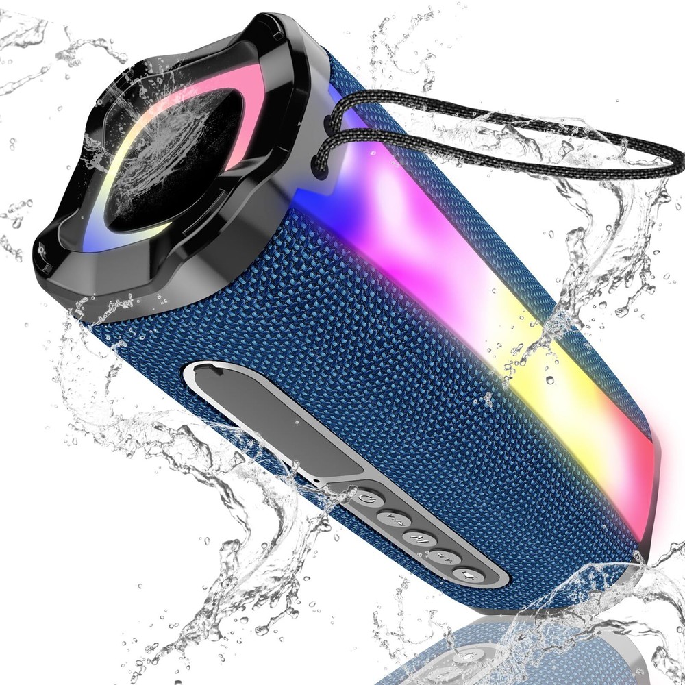 Portable 20W Bluetooth Speaker with HD Stereo Sound 18H Playtime in Blue