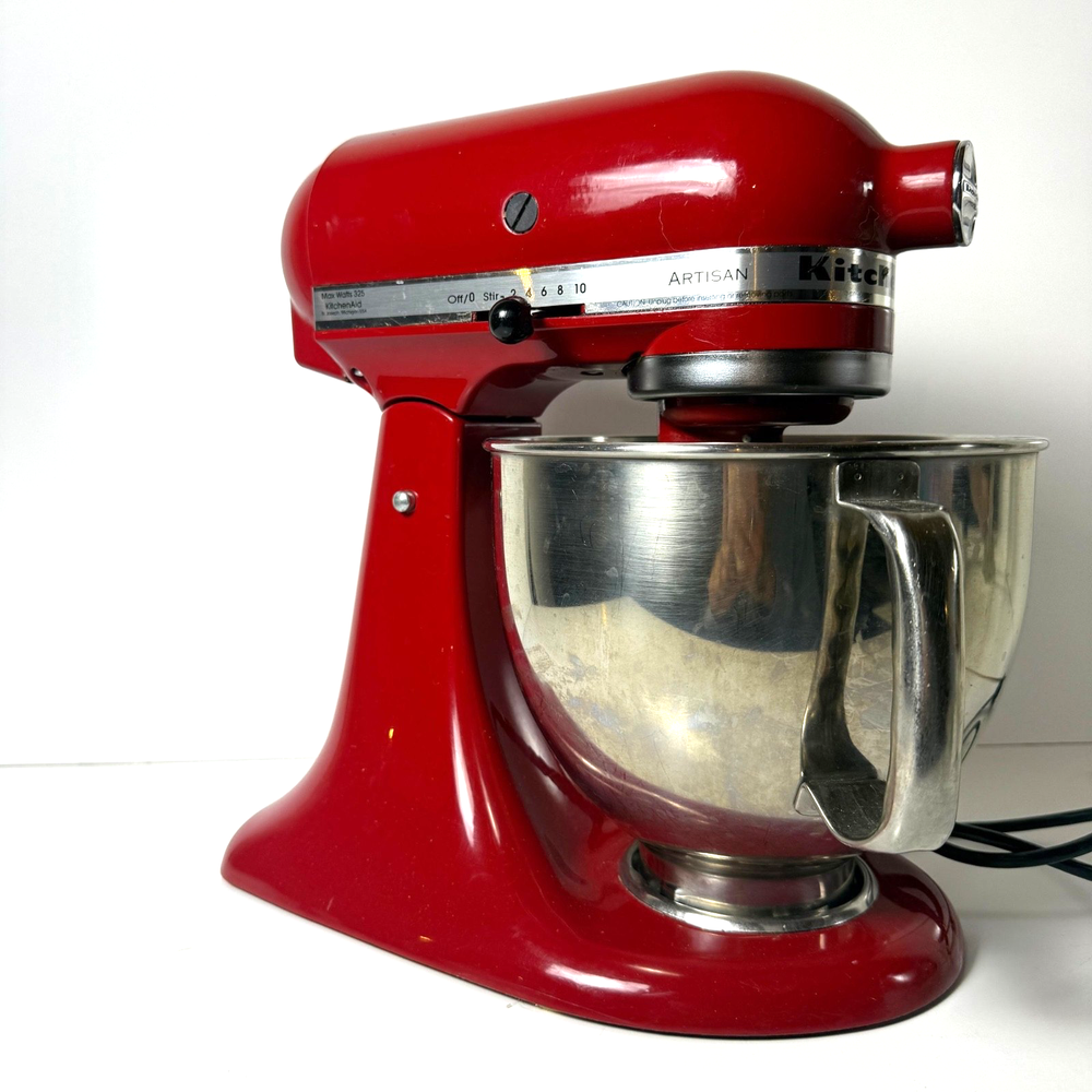 KitchenAid Artisan 5-Qt Stand Mixer KSM150PSER Cherry Red No Attachments