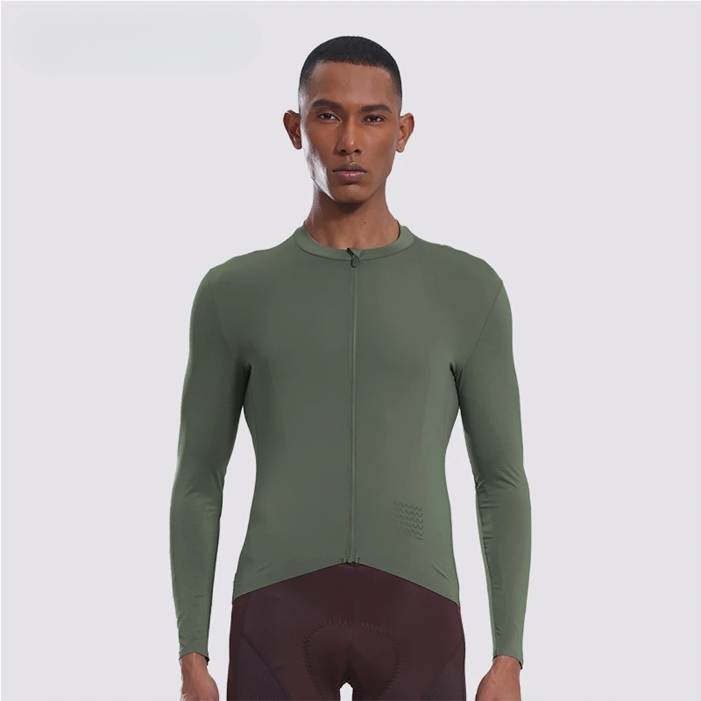 2025Men's Cycling Jerseys Full Sleeve Breathable Anti-sweat Pro Team Long Sleeve