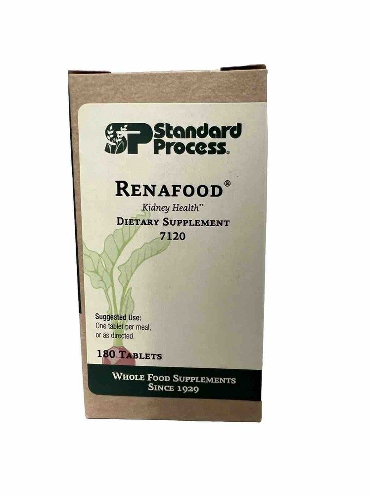 Standard Process Renafood, Kidney Health Supplement, 180 Tablets - Exp. 08/2026