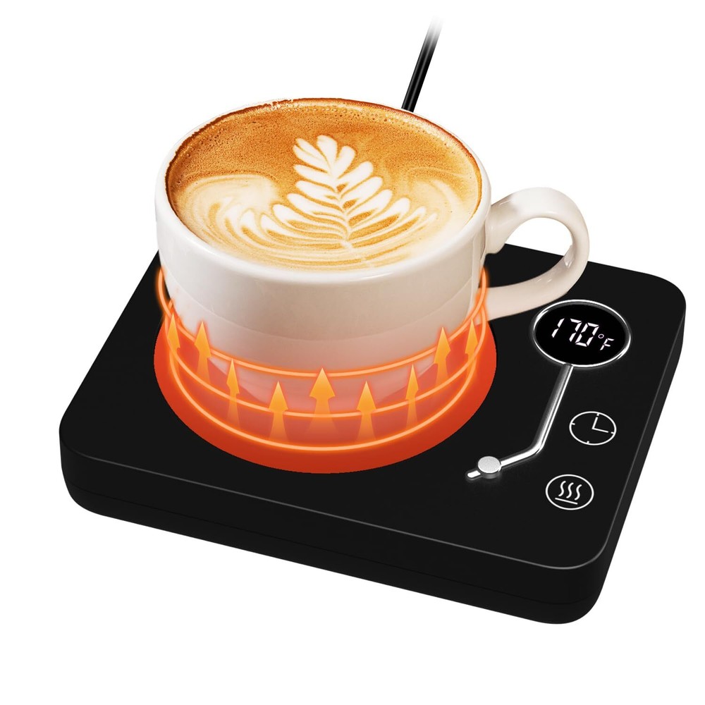 Coffee Mug Warmer with 3 Temp Settings 130℉ 150℉ 170℉ for Desk