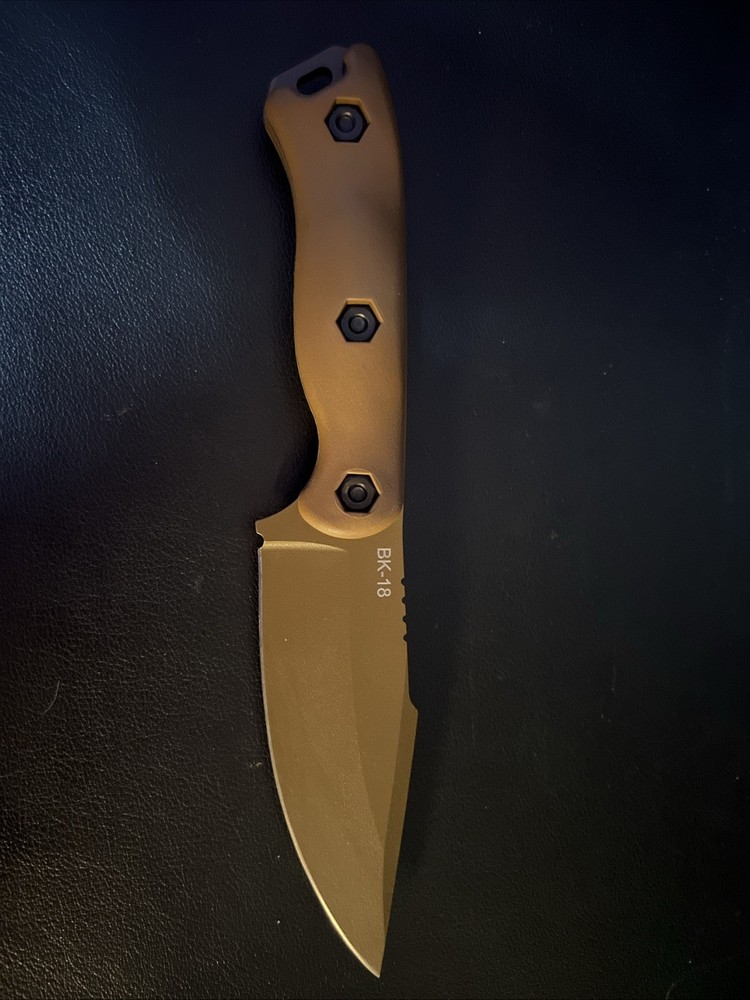 Ka-Bar Becker BK-18 Harpoon Fixed Blade Knife 4.5 Inch Tan 1095 Steel