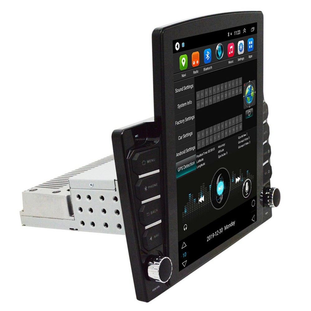 Android 8.1 10.1 Inch Single Din Car Stereo with GPS Navigation & WiFi Touchscreen
