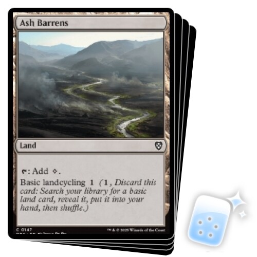 PRESALE ASH BARRENS X4 Aetherdrift: Commander Magic MTG MINT CARD-image