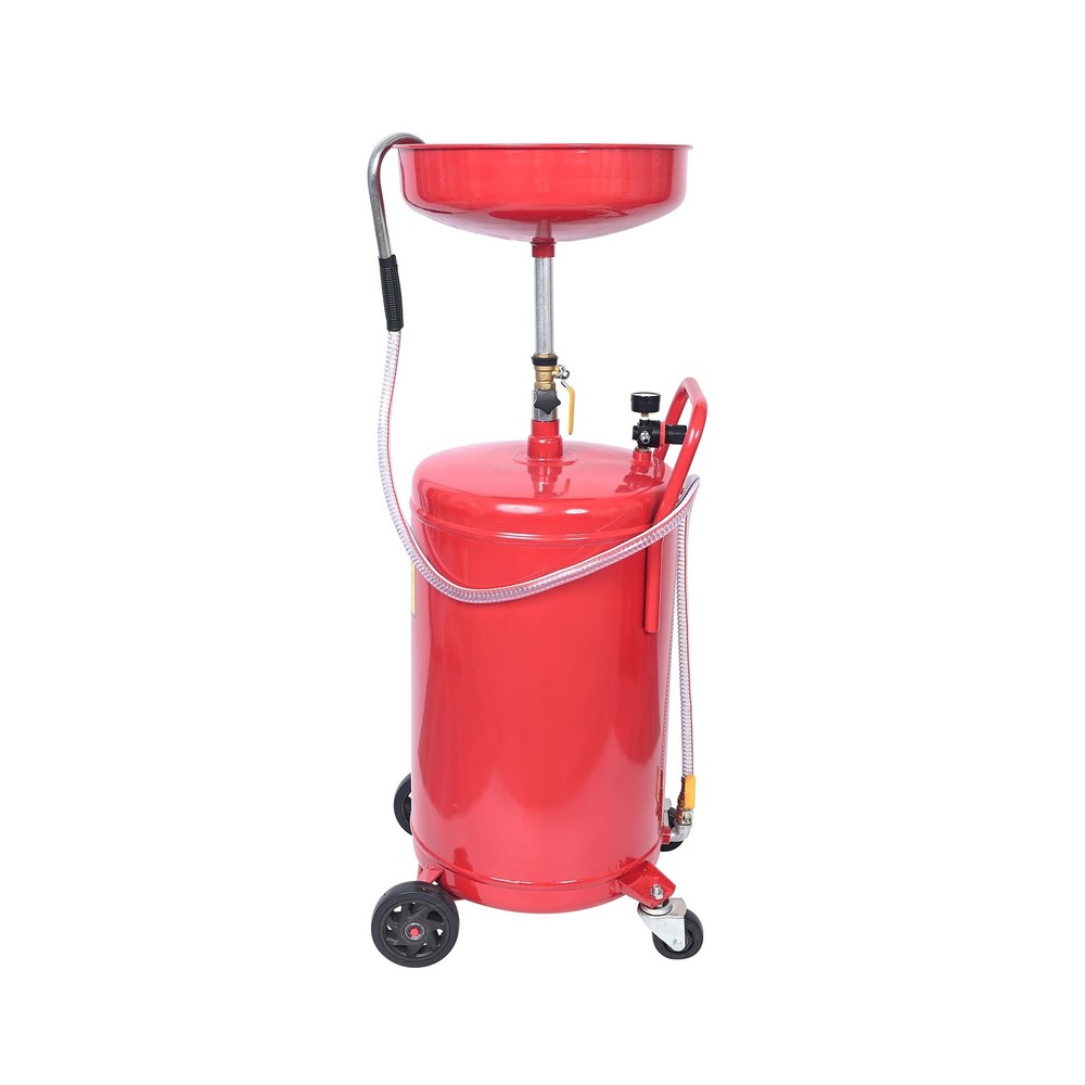 Aain Portable Oil Drain Container,20 Gallon Waste Oil Drain Tank,Air Operated...