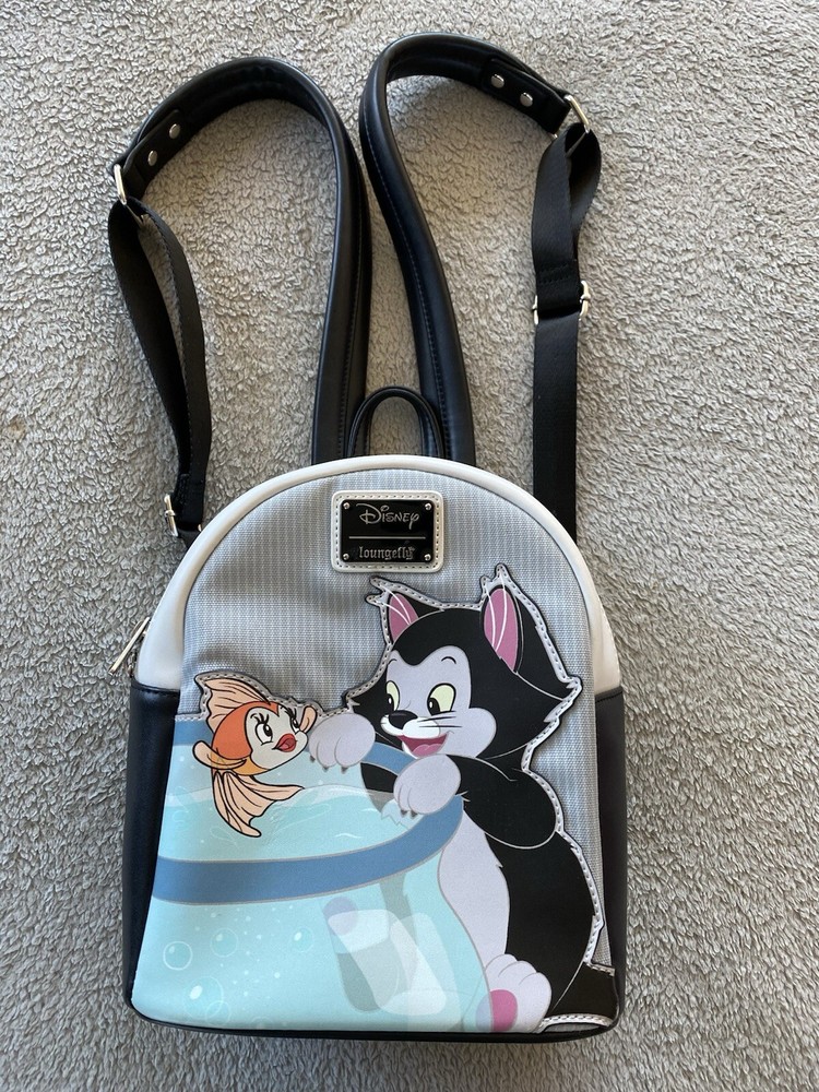 Disney Pinocchio Figaro Cat & Cleo Fish Mini Backpack by Loungefly