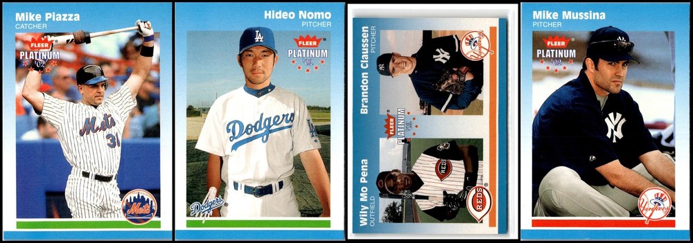 2002 Fleer Platinum (4) Card Lot - RARE TREASURE