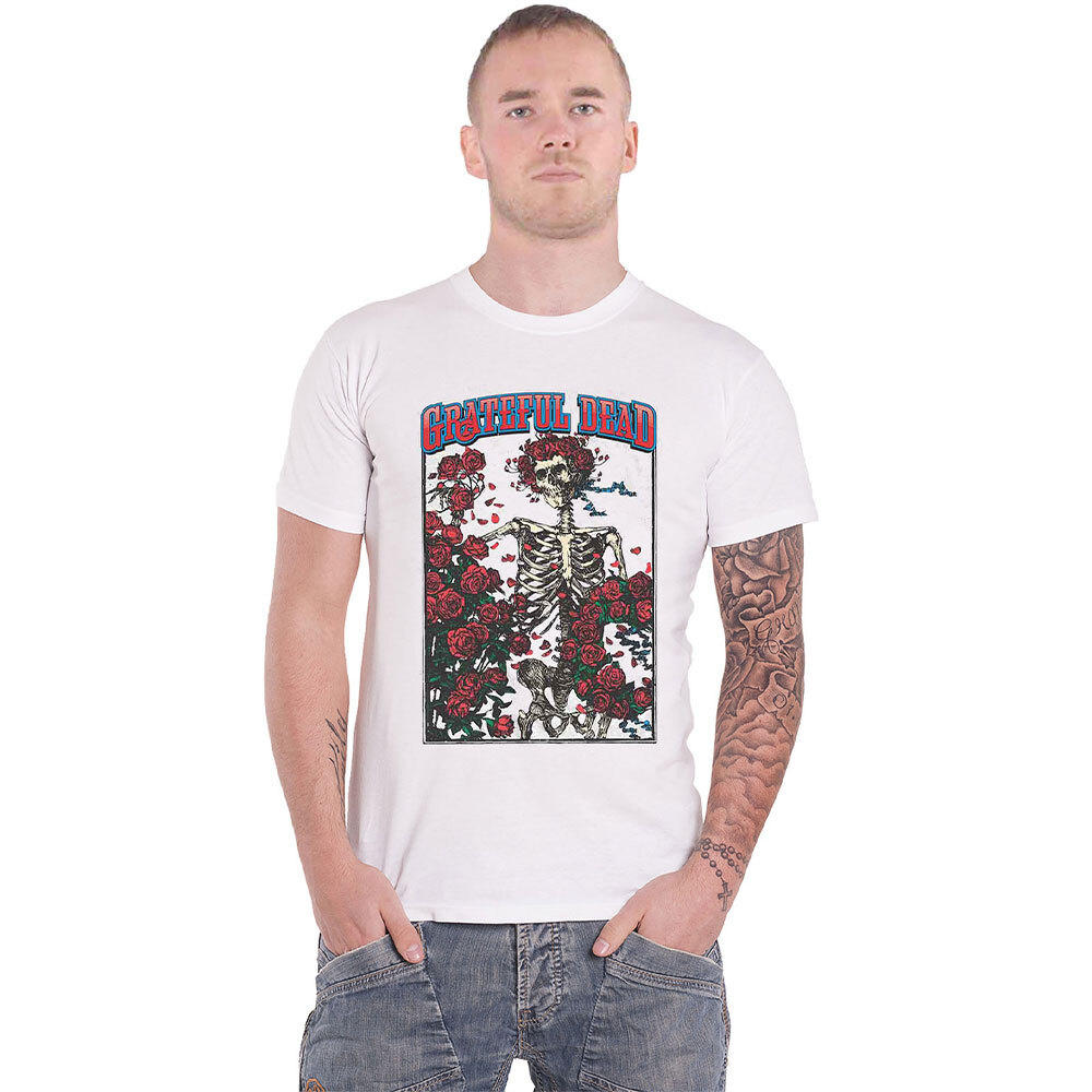 Grateful Dead Bertha Dancing Skeleton Logo Graphic T-Shirt for Men and Women