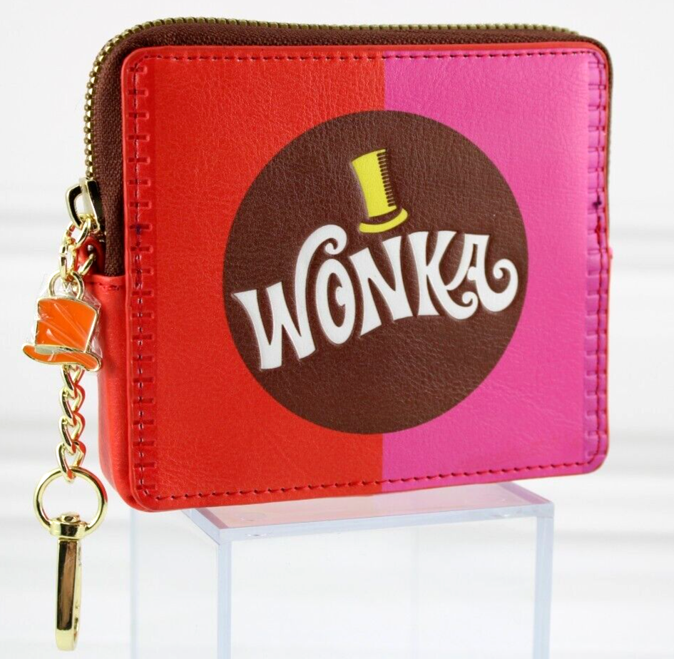 Wonka Bar Chocolate Factory Coin Purse Zipper Charm 2023 New