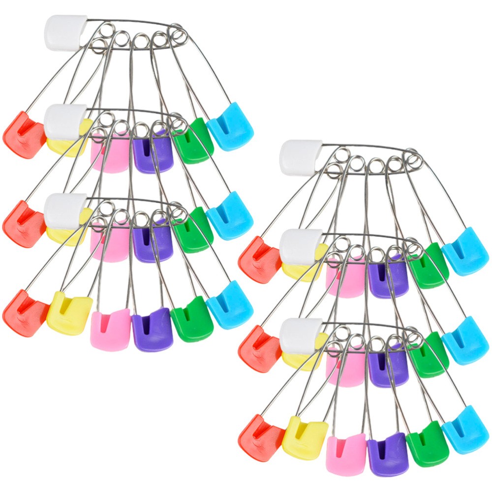 100-Piece Small Safety Pins for Baby Clothes & Diapers