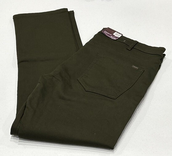 Jachs Men’s 5 Pockets Stretch Pant, Green, Size 40x34