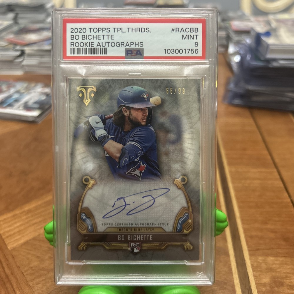 2020 Topps Triple Threads Bo Bichette Rookie Auto RC /99 PSA 9 Gem Mint
