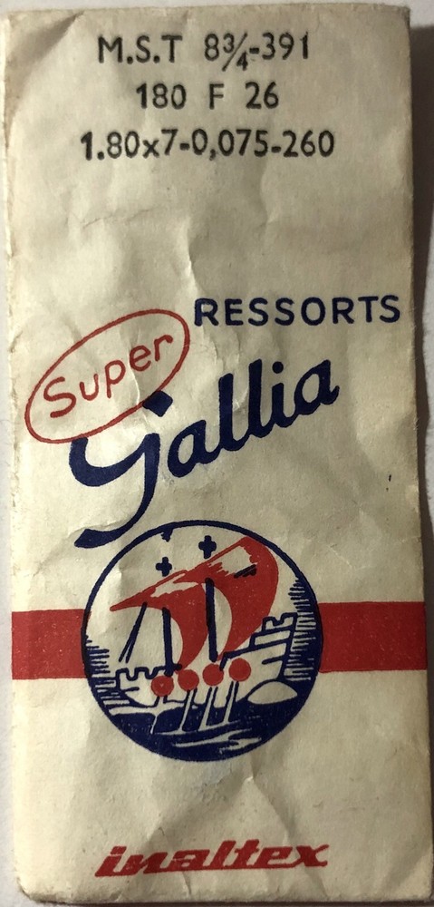 1X Mainspring MST 8 3/4-391 1.8x0.075mm Watch Spring 260 180 F26