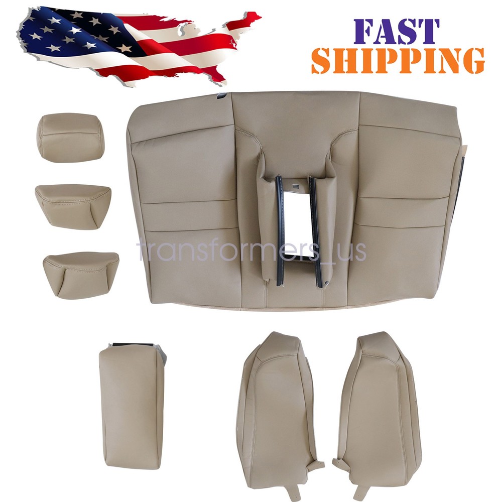 2008-2012 For Honda Accord Rear Bench Lean Back Headrest Leather Seat Cover Tan