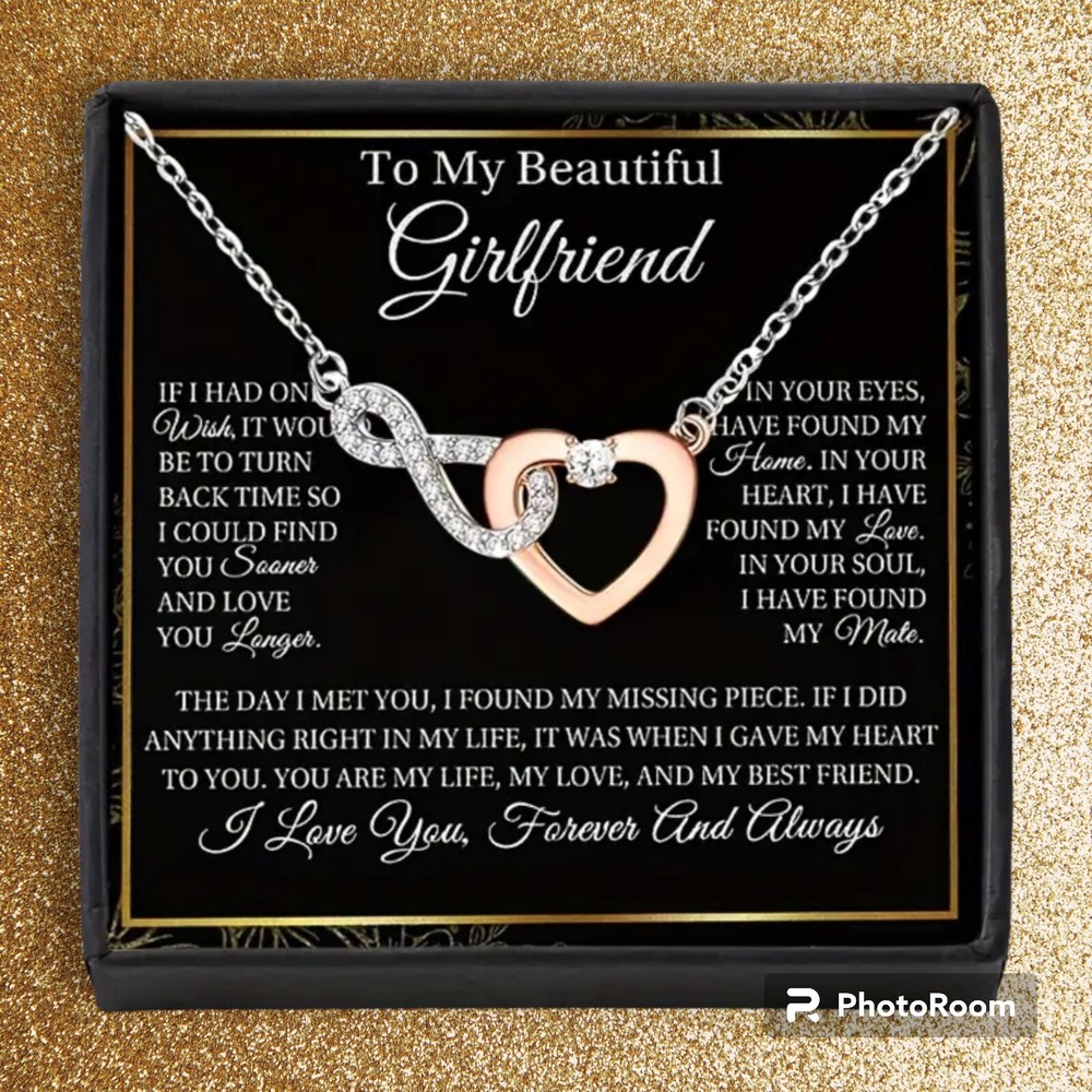 Gift for girlfriend necklace for Christmas Fiancée/Girlfriend Gifts for Her