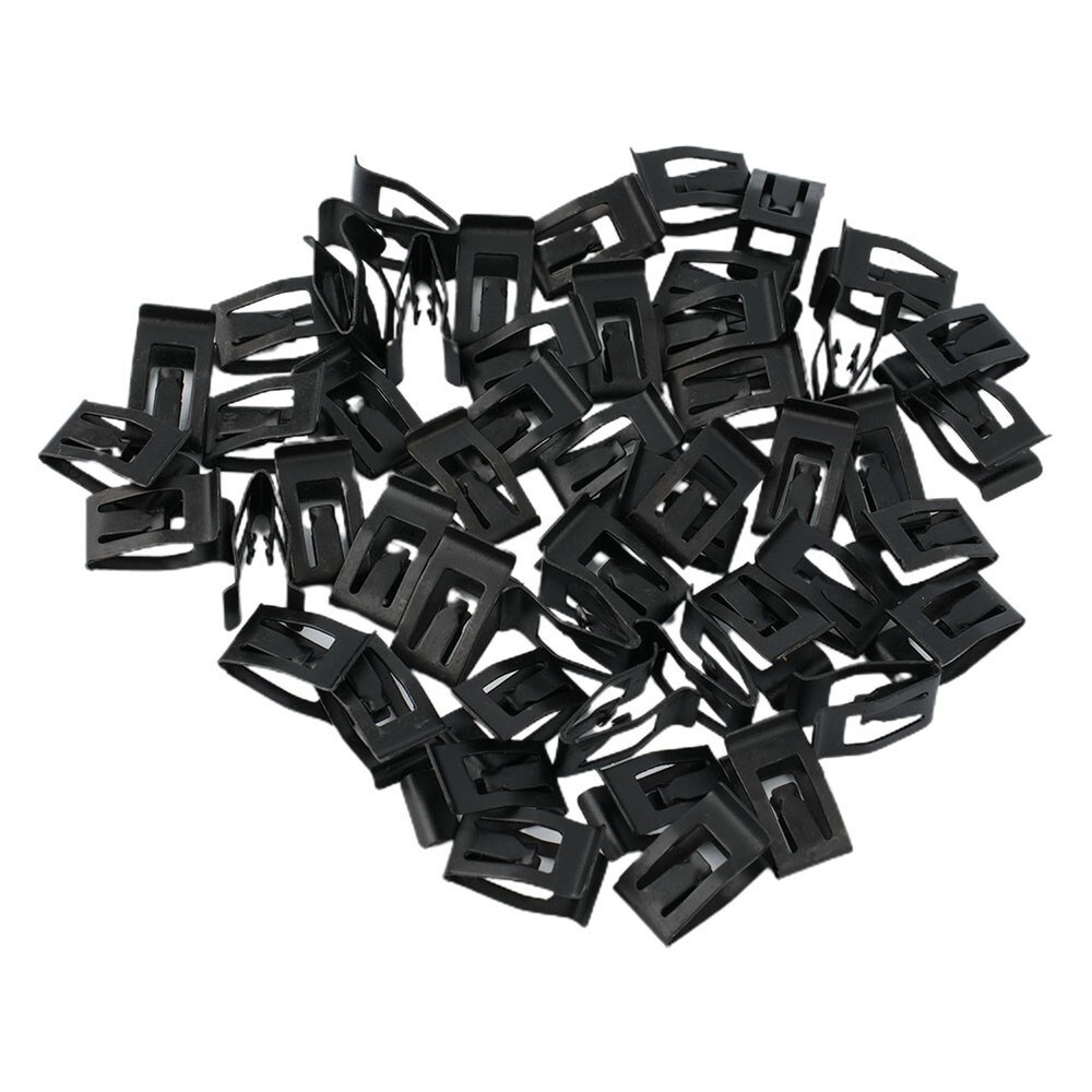 50x Car Console Instrument Panel Dash Dashboard Trim Metal-Retainer Clips Parts